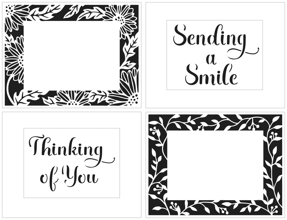 The Crafters Workshop A2 Sunflowers Vines Frames
