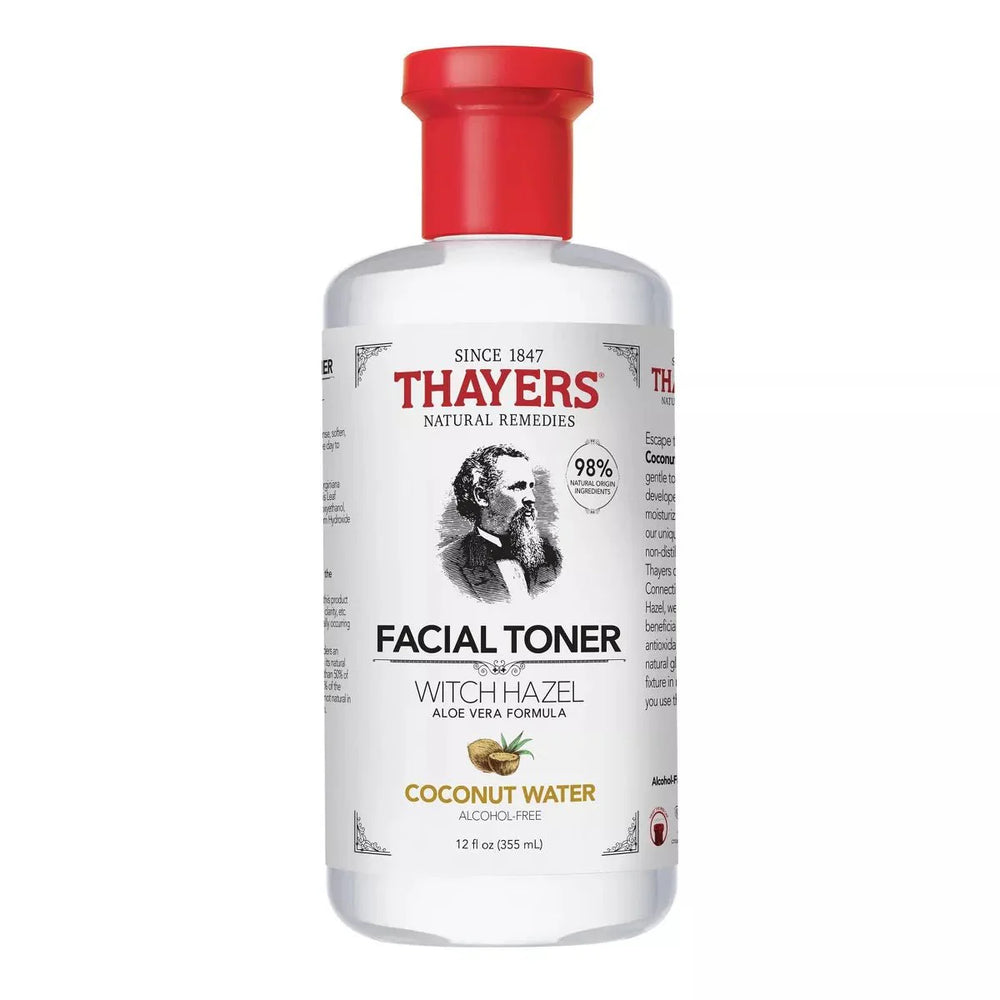 Thayers Natural Remedies Witch Hazel Alcohol Free Toner Coconut Water 12oz