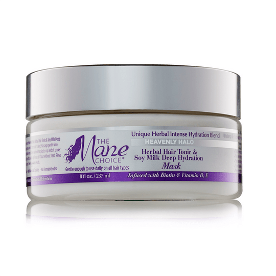 THE MANE CHOICE Heavenly Halo Herbal Hair Tonic & Soy Milk Deep Hydration Mask 8OZ