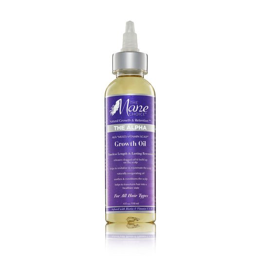 THE MANE CHOICE L'Huile de Croissance Nourrissante Multi-Vitamines pour le Cuir Chevelu Alpha 4OZ