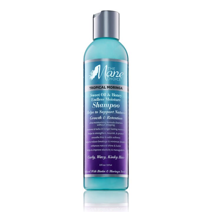 Shampooing hydratant intense Tropical Moringa Sweet Oil & Honey THE MANE CHOICE 236 ml