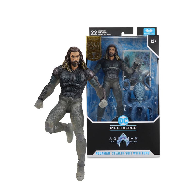 McFarlane Toys Aquaman Film Combinaison Furtive avec Topo - Exclusivité