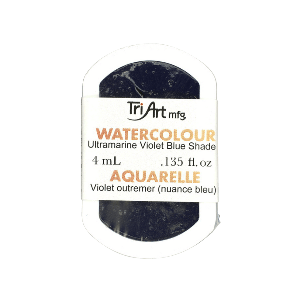 Aquarelle en godet Tri-Art – Bleu violet outremer – 4 ml