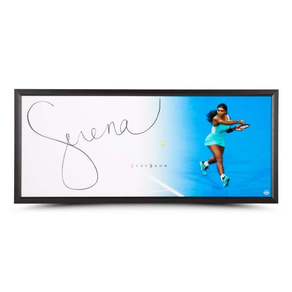 Upper Deck Serena Williams The Show "Backhand" Framed Autographed Print