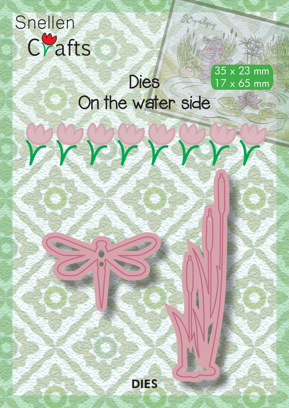 Nellie's Choice Die - Collection Au Bord de l'Eau - Libellule et Massettes