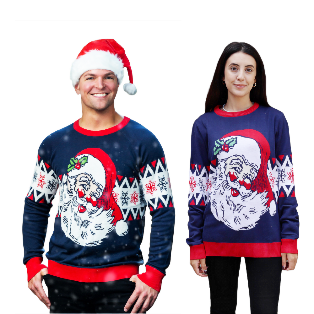 Pull - Père Noël rieur vintage