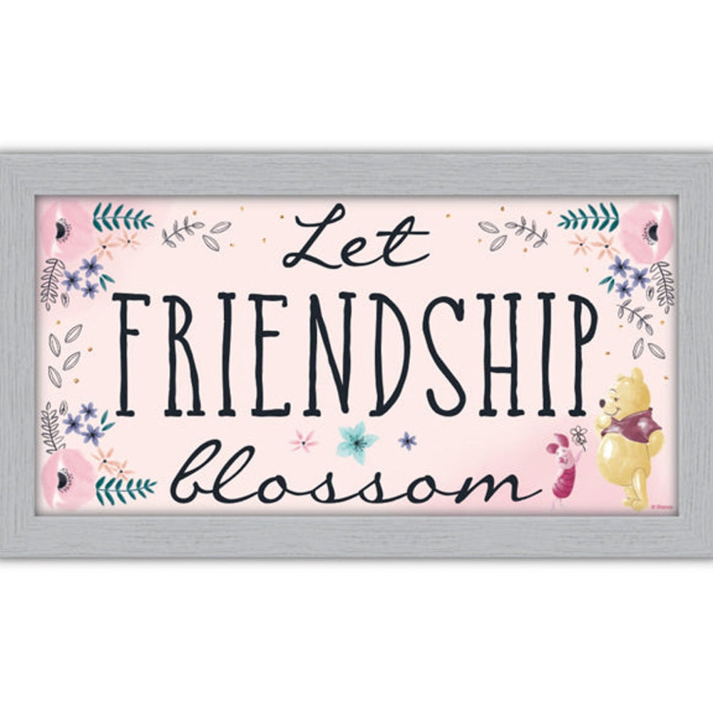 Winnie the Pooh - Let Friendship Blossom 10x18 Wall Art