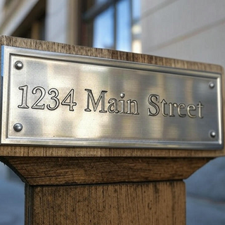 Metal Address Signs