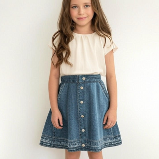 Girls Denim Skirts