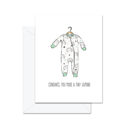 Félicitations, vous avez fait un petit humain ! - Carte de souhaits