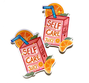 Self Care Juice Sticker