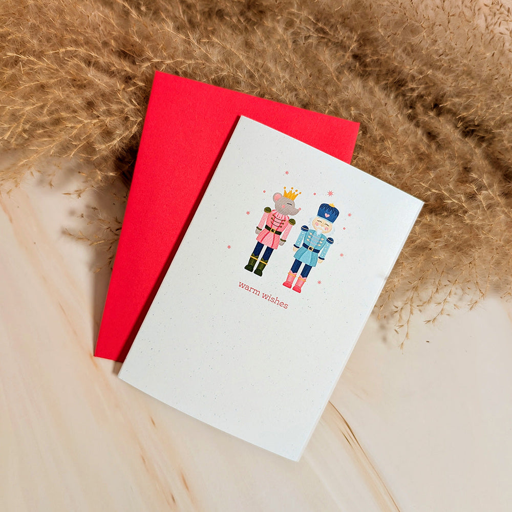 Warm Wishes Mini Holiday Nutcracker Card