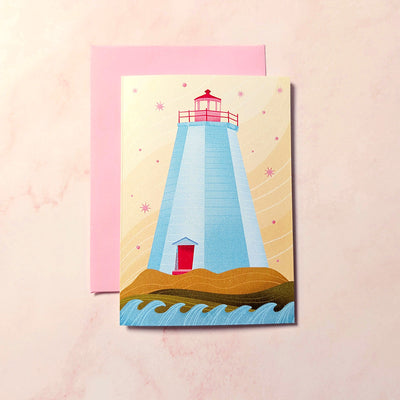 Phare de la côte est | Mini carte de vœux Nouveau-Brunswick