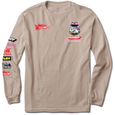 Color Bars x Playboy 'Livery' L/S Tee - Cream