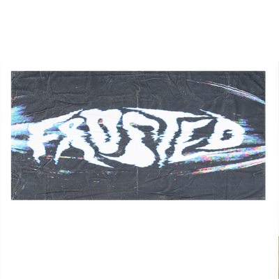 Frosted Skateboards Beach Towel - Black/White/Blue
