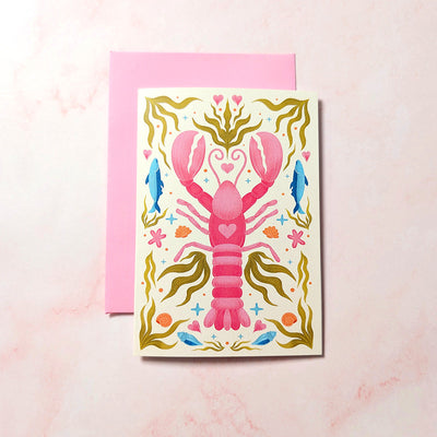 T'es mon amour de homard | Mini carte de souhaits du Nouveau-Brunswick