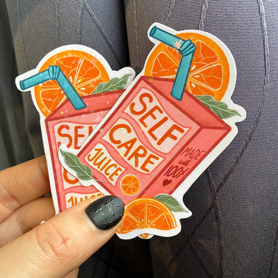Self Care Juice Sticker