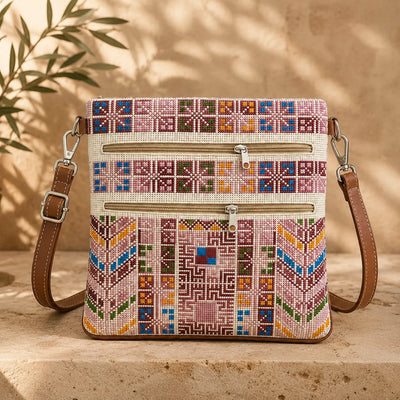 Sacoche Palestinienne Tatreez – Sac à Main Brodé pour Femme