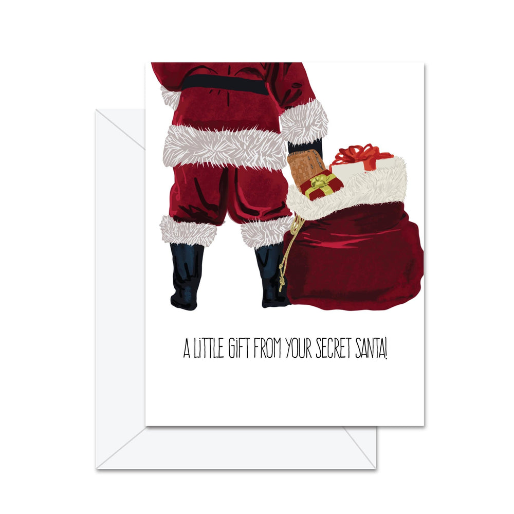 Un petit cadeau de votre Père Noël secret - Carte de vœux