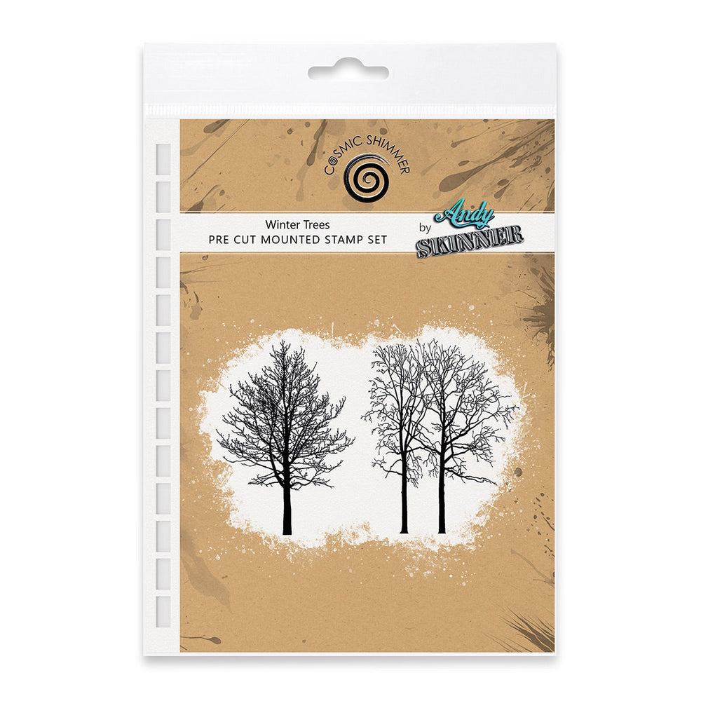 Winter Trees Rubber Pre Cut Rubber Stamp Set by Andy Skinner — Ecstasy Crafts