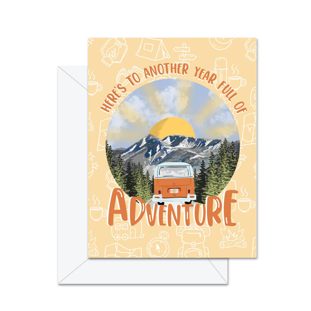 À une autre année remplie d'aventures - Carte de souhaits
