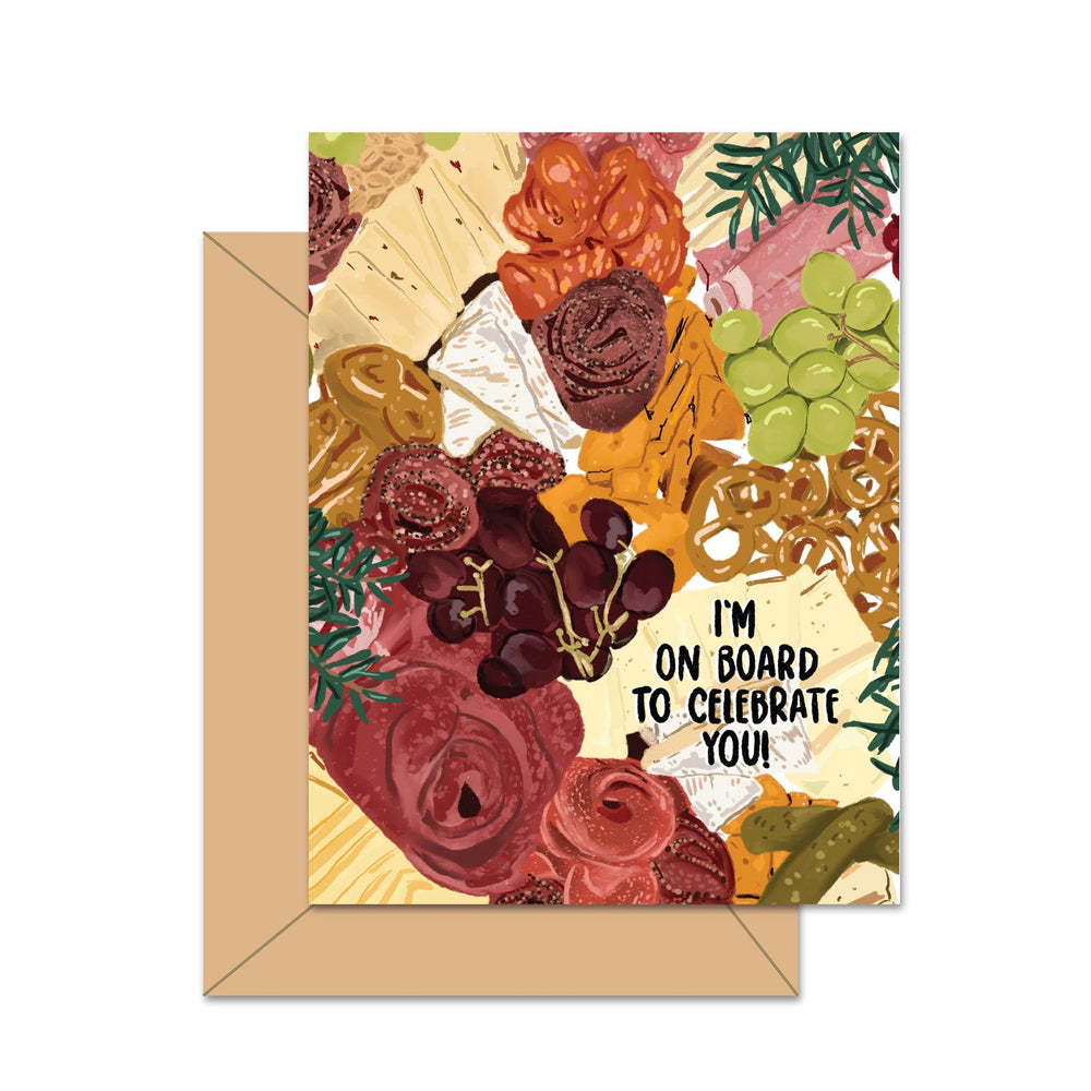 Je suis là pour célébrer votre succès! - Carte de souhaits