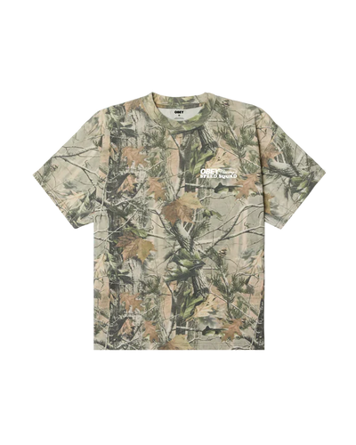 Obey T-shirt Poids Lourd 'Speed Squad' - Camo Feuille