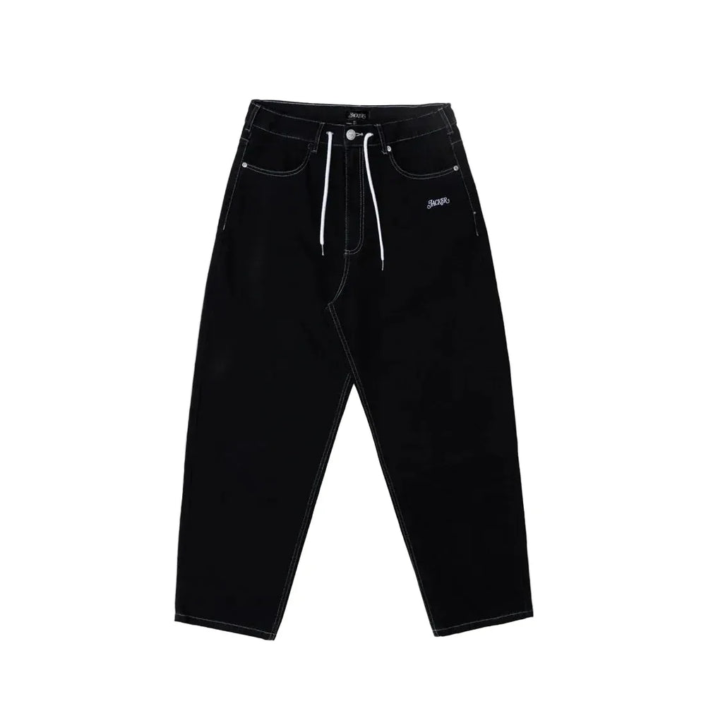 Jacker 'Classic' Pantalon Baggy en Denim - Noir