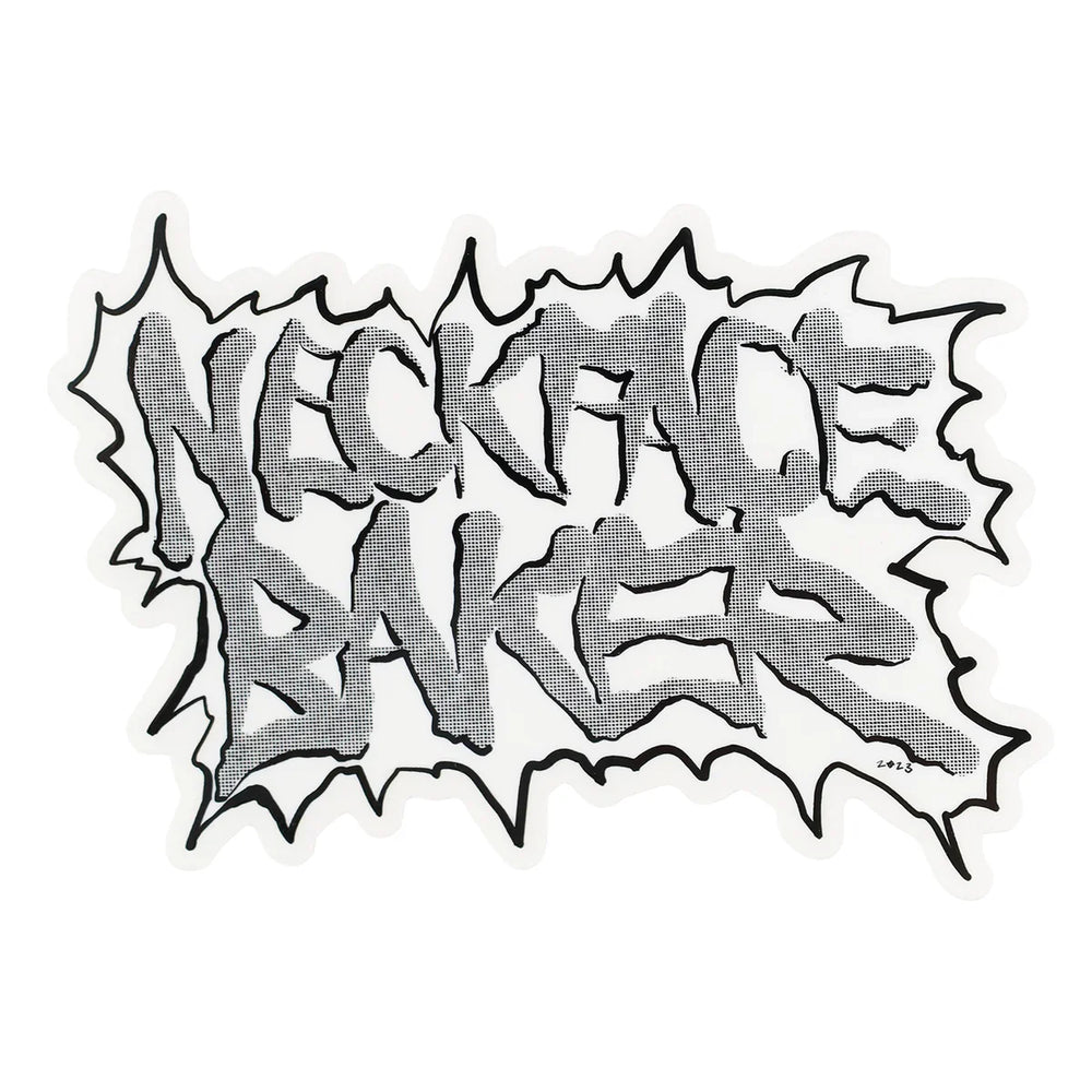 Baker x Neckface 'Graffiti Logo' Sticker - Grey