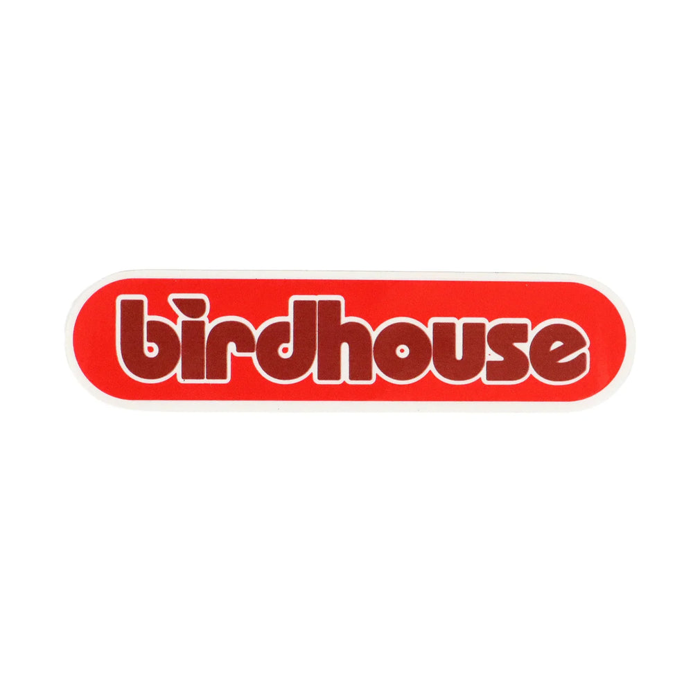 Birdhouse 'Oval Logo' Sticker - Red