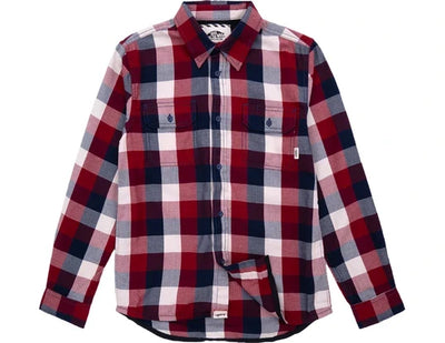 Vans 'Box' Flannel Shirt - Red/Black/White (KIDS)
