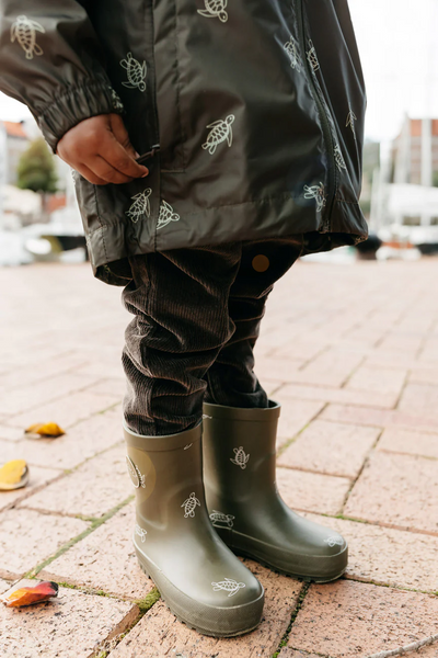 Jamie Kay Rubber Gumboot - Turtle Dark Olive