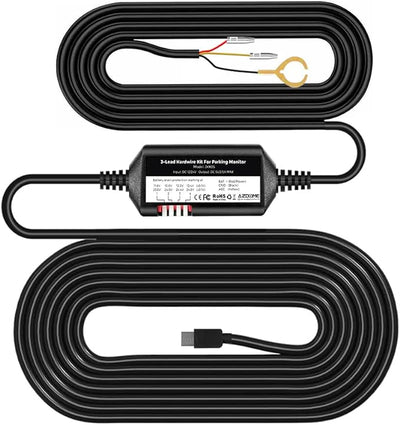 AZDOME JYX05 3-Lead Acc Hardwire Kit Type-C Port