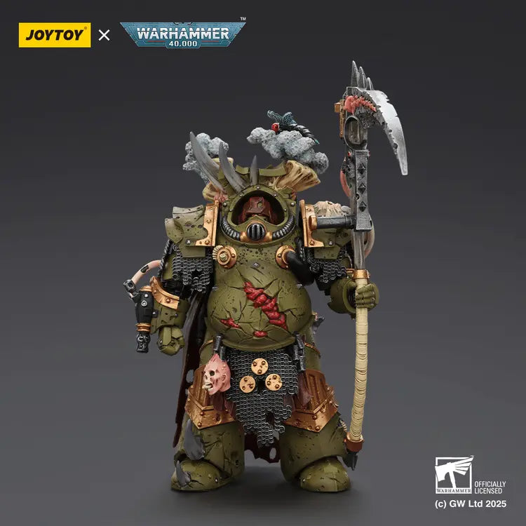 JOYTOY - Terminator Deathshroud de la Death Guard avec Faucheuse et Gantelet Lance-peste