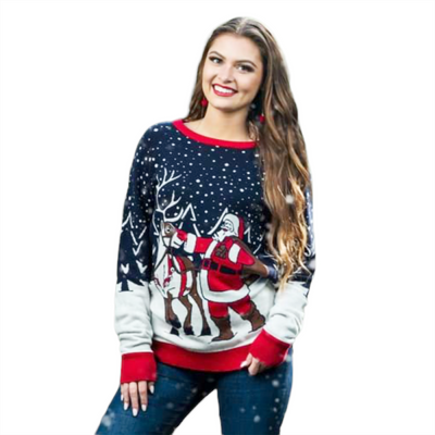 Pull Père Noël et rennes