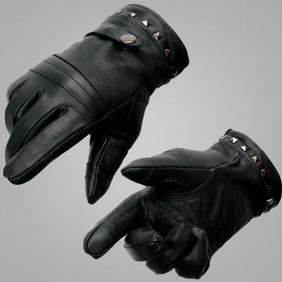 Open Road Women's Touch Tip Leather Motorcycle Gloves