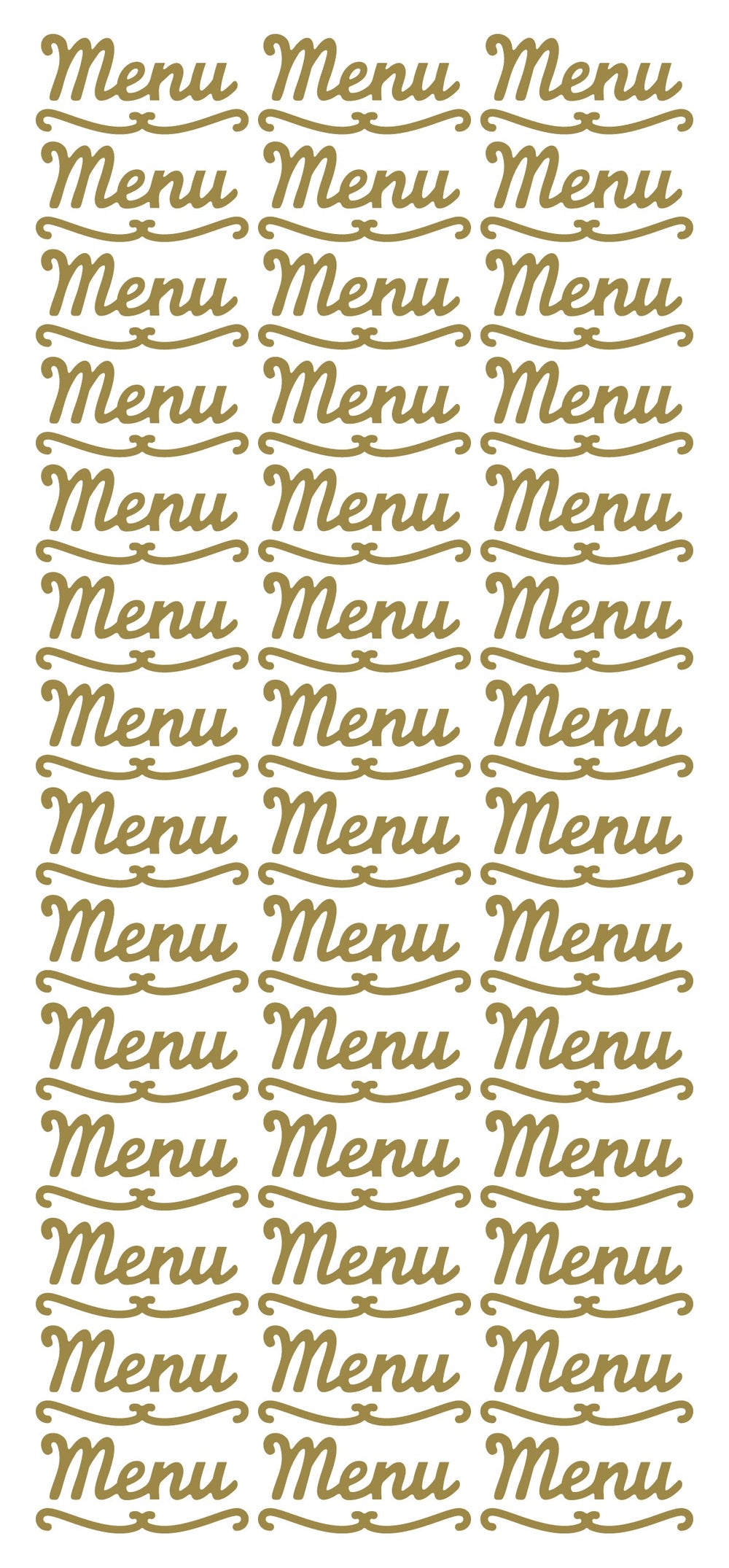Peel Off Stickers - Menu
