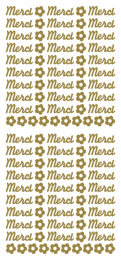 Peel Off Stickers - Merci