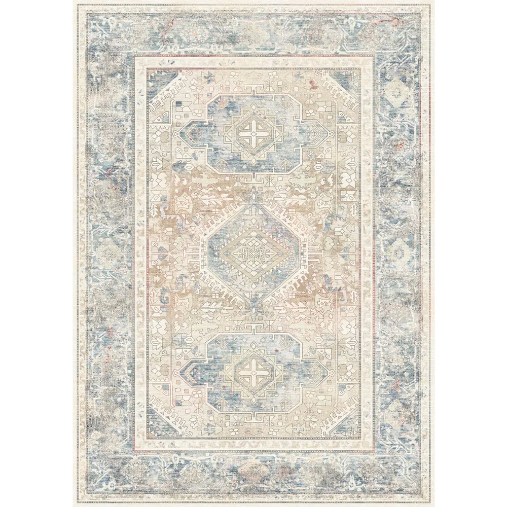 Elera Blue Red Beige Rug