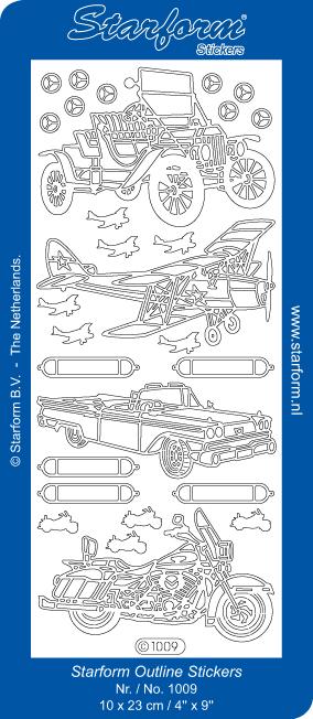 Autocollants décoratifs - Voitures, avions et motos