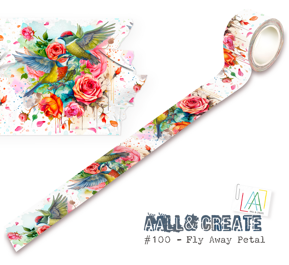 AALL and Create - Washi Tape - Fly Away Petal — Ecstasy Crafts