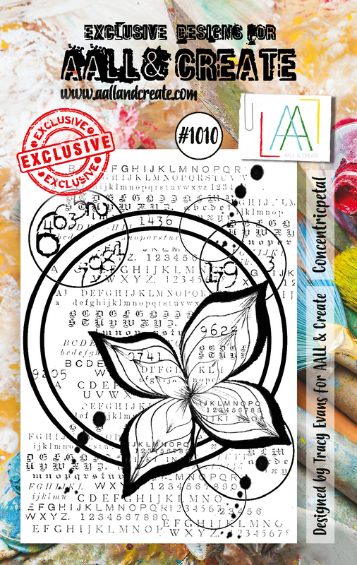 AALL and Create #1010 - Set de Tampons A7 - Concentricpetal