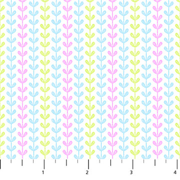 Patrick Lose - Bunnies for Baby - Heart Vine Stripe - 10213-10 — Cottage Quilting Ltd.