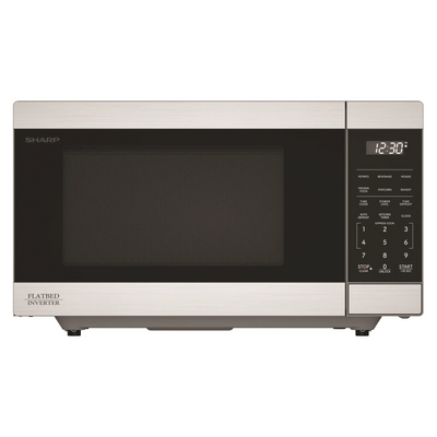 Sharp SMC1174KSC Carousel Countertop Microwave Oven with Inverter Technology – 1.1 cu. ft. 1100W Stainless Steel
