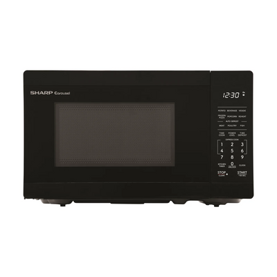 Sharp SMC0760KBC 0.7 cu. ft. Countertop Microwave – 700W, Black with Carousel Turntable