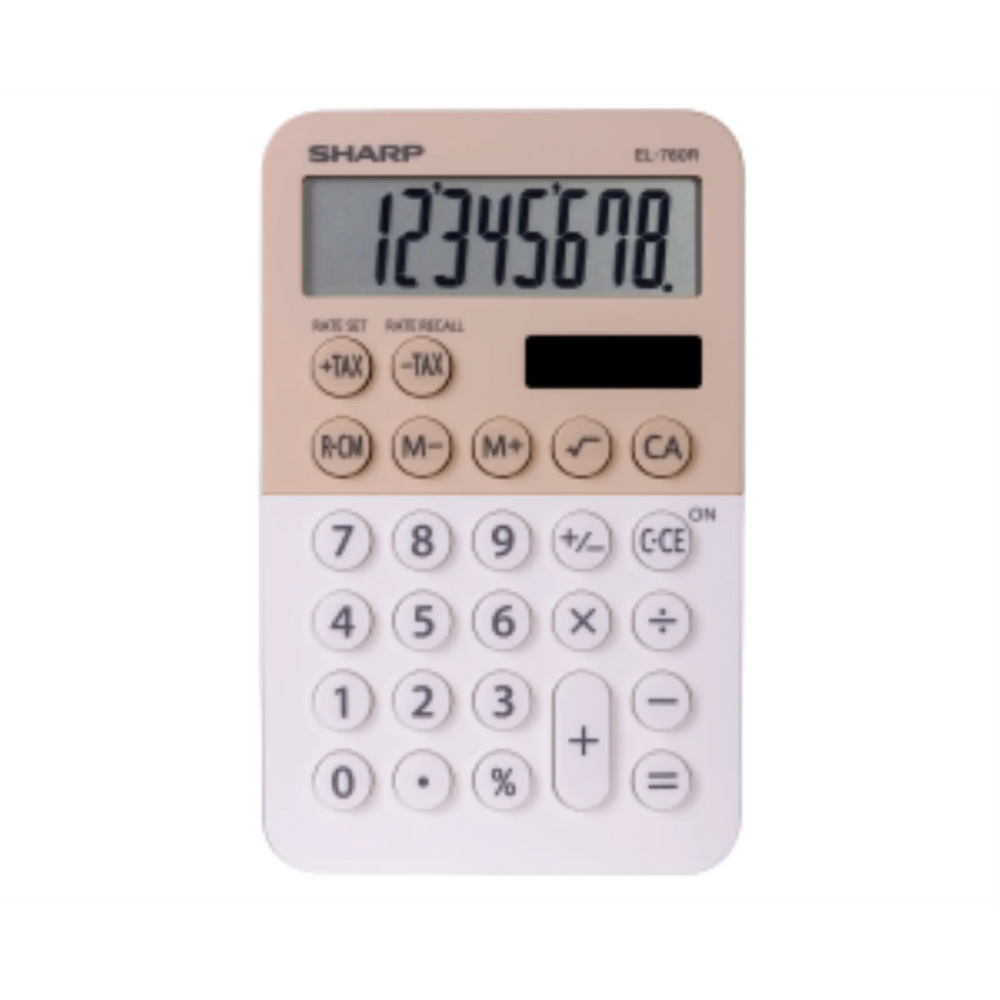 SHARP EL760RLA Twin Power XL 8-digit Display