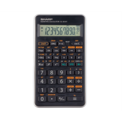 Calculatrice scientifique SHARP EL501XTGY – 146 fonctions, étui rigide, accent gris