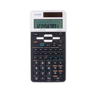 Sharp Scientific Calculator - 273 Functions & 10-Digit Display (EL531XTWH)