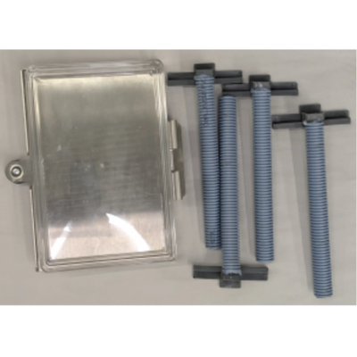 Rakabot Ensemble de tuyaux de drainage Titan à 5 tablettes avec crochets noirs (TIT-PIPEKIT-5E-BLK)