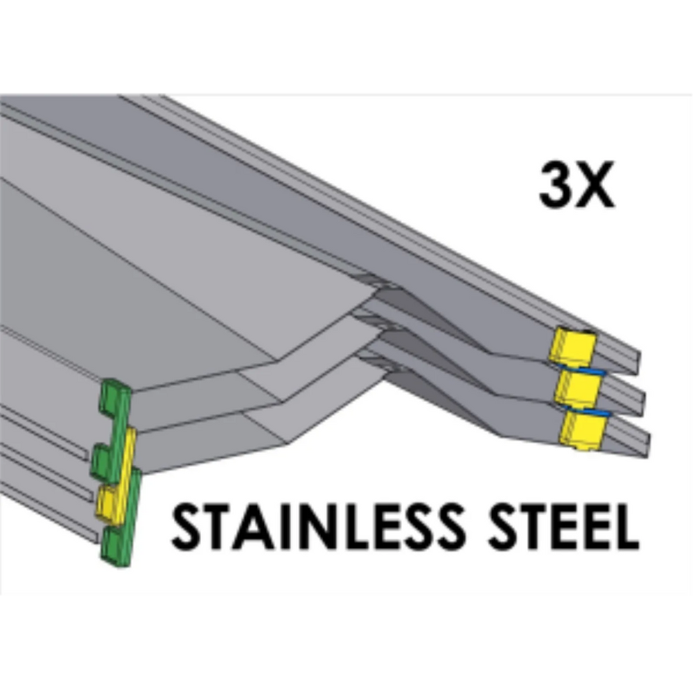 Rakabot Titan 3x shelves of 47 inches wide STAINLESS 304 #4